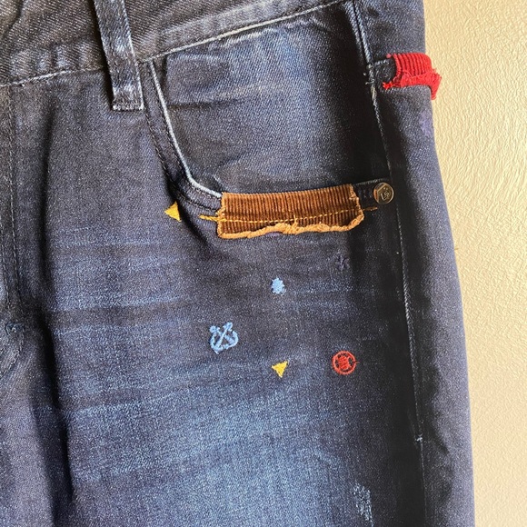 Skinny Patchwork Jeans - Picture 3 of 11